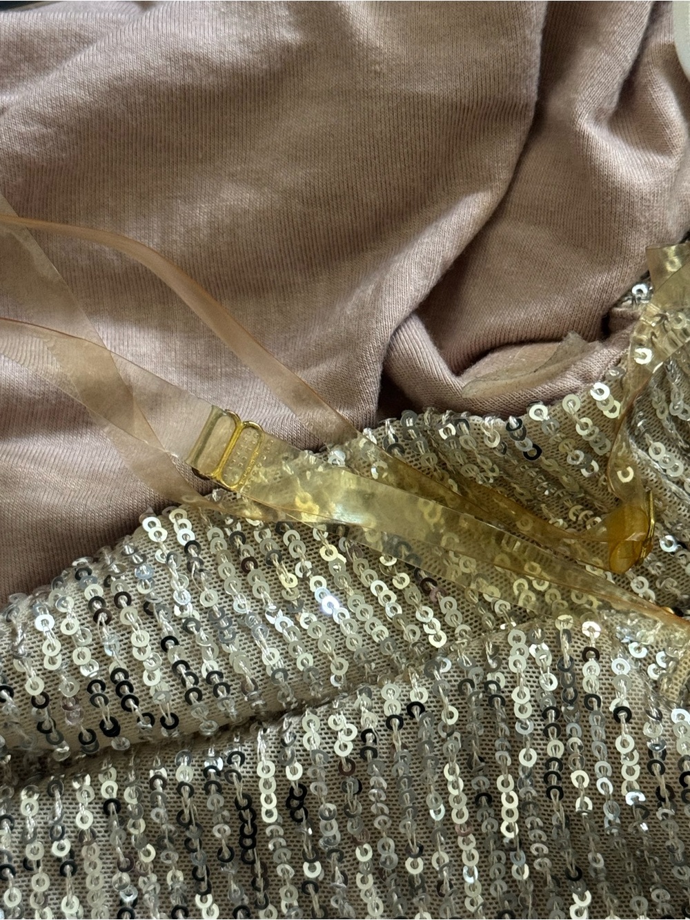 JLUXLABEL Sequin Dress in Champagne Gold - Picture 7 of 7